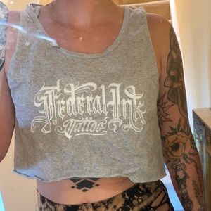 Tattoo shop crop top
